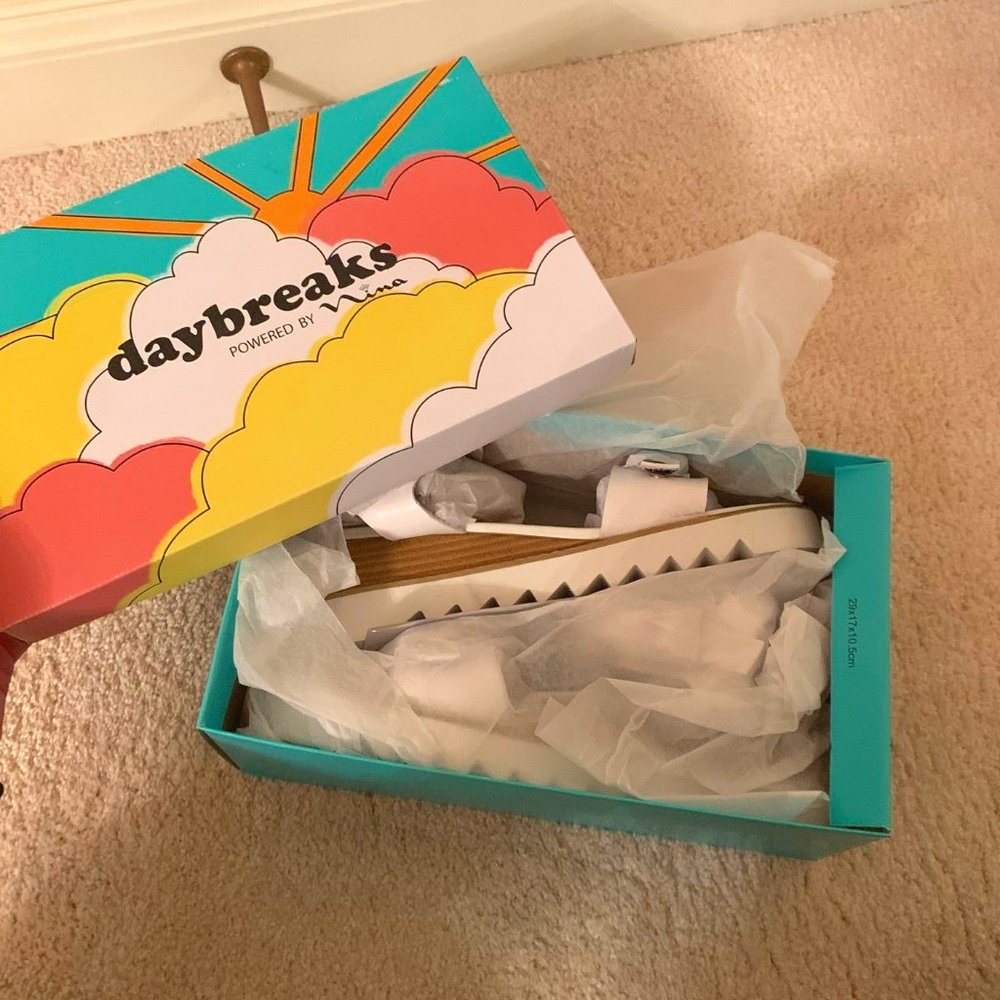 DAYBREAKS by Nina Retro White Platforms